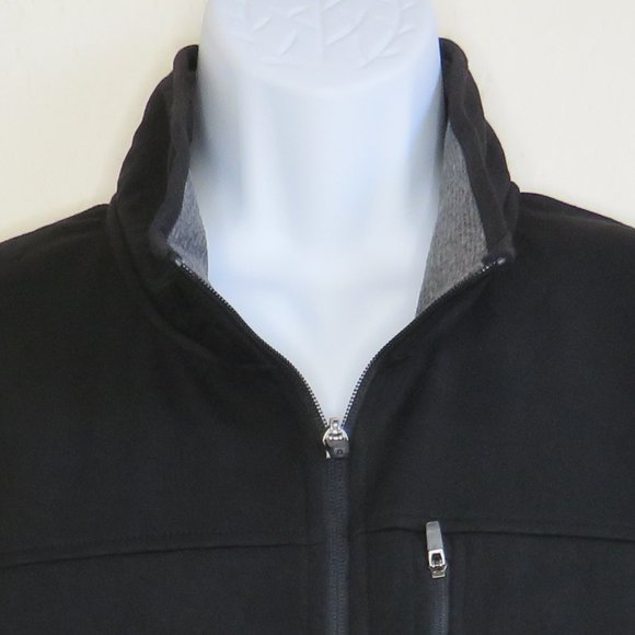 IZOD* Men's Sleeveless Full Front‎ Zip 2.5" Turtle Neck Chest Pocket Vest~ 2XL - Picture 11 of 12